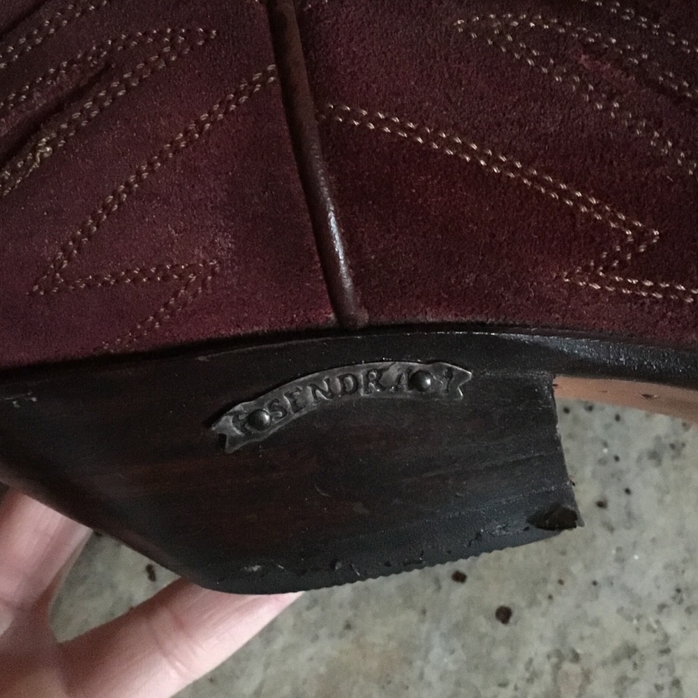 Sendra Suede Embroidered Western Cowboy Boots - Picture 6 of 16